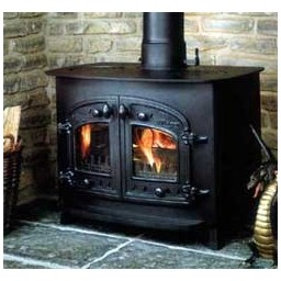 A Flat Woodburning Stove